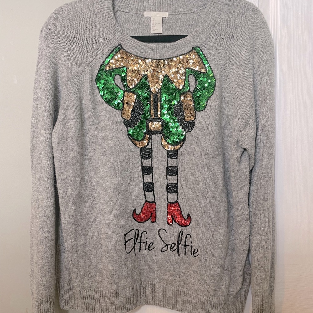 Old Navy + Katy Perry ‘Elsie Selfie’ Christmas Sweater; Like New Barely Worn